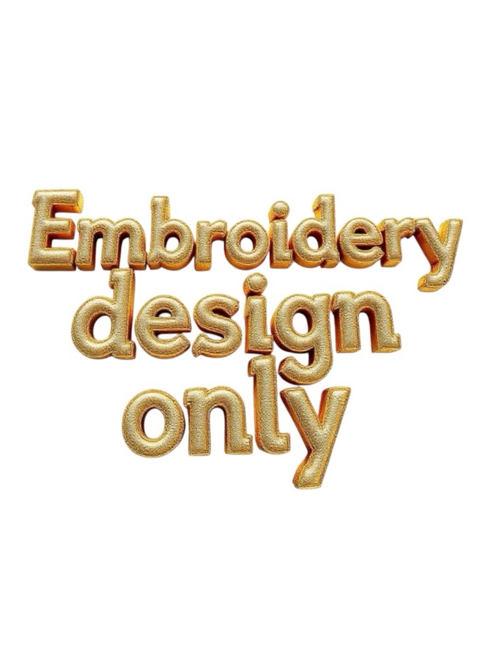Embroidery design only. Bundle it with a blank t-shirt to customize a shirt